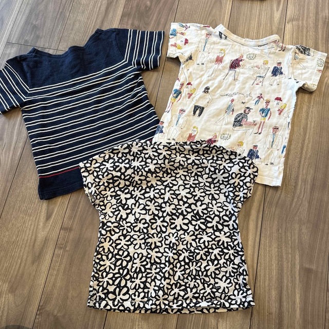 marimekko(マリメッコ)のユニクロ×マリメッコ  アーノルドパーマー  エフオーキッズ　Tシャツ3枚 キッズ/ベビー/マタニティのキッズ服女の子用(90cm~)(Tシャツ/カットソー)の商品写真