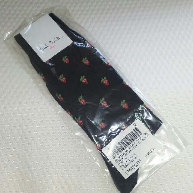 Paul Smith(ポールスミス)の【新品・未使用】ポールスミス  STRAWBERRY SKULLS ソックス メンズのレッグウェア(ソックス)の商品写真