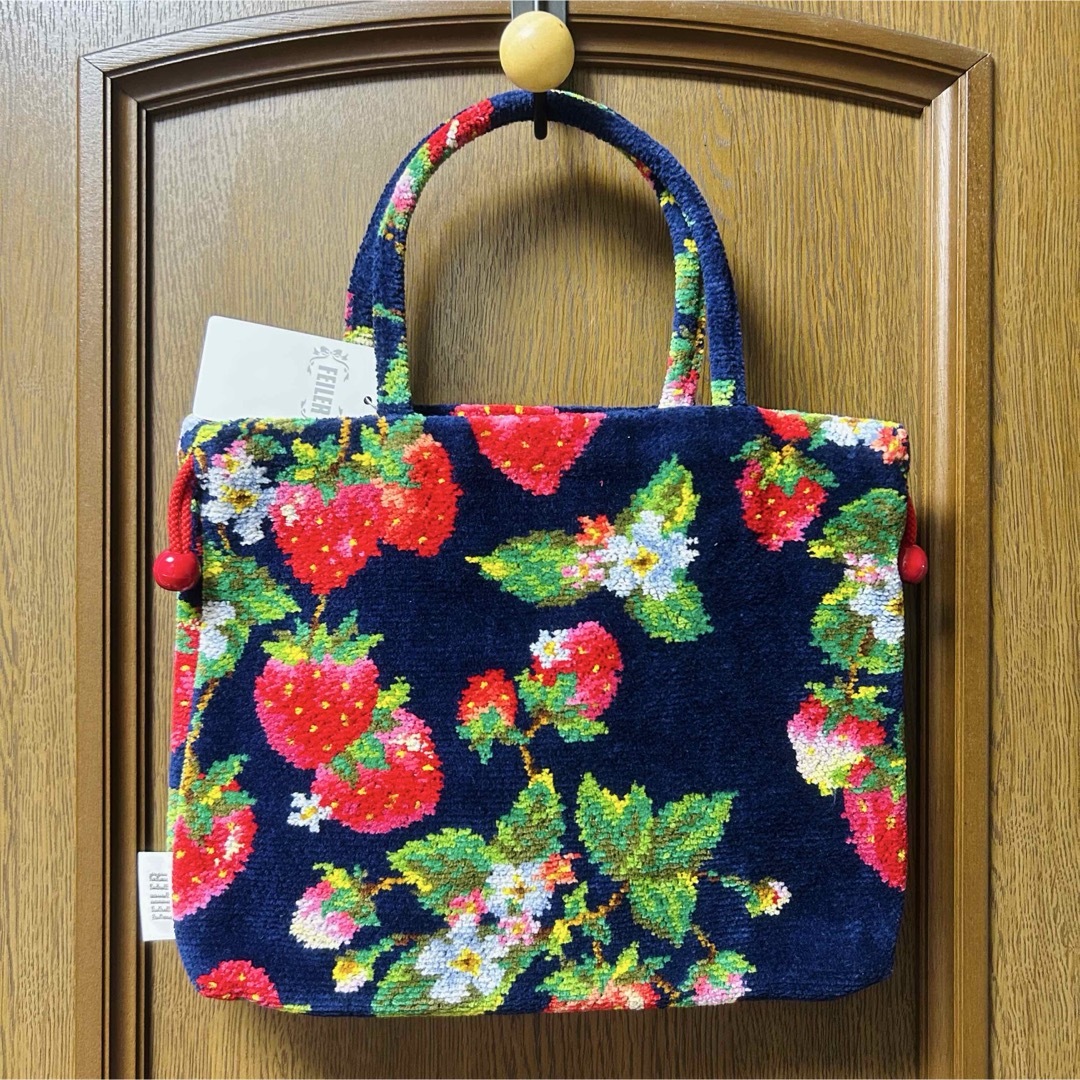 FEILER - フェイラー FEILER ストロベリーフィールド 手付き巾着 FEILER - フェイラー FEILER ストロベリーフィールド 手付き巾着