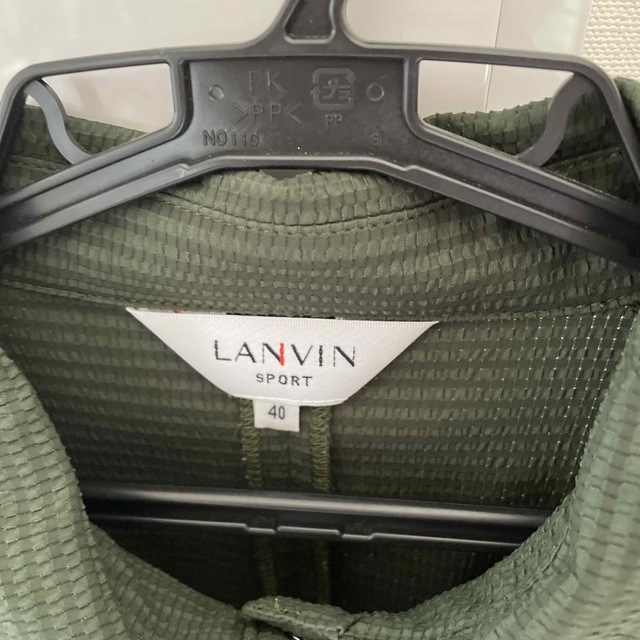 LANVIN(ランバン)のランバンスポール ゴルフ レディース 半袖 ワンピース40 グリーン スポーツ/アウトドアのゴルフ(ウエア)の商品写真