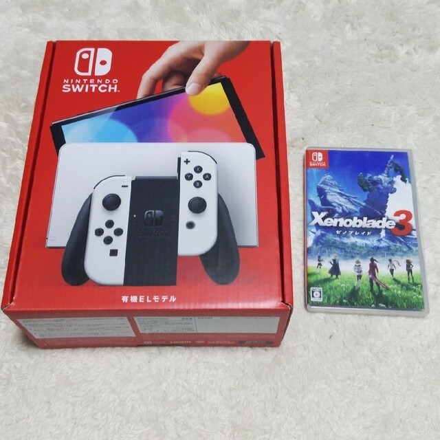 Nintendo Switch 有機ELモデル ゼノブレイド付き 美品 【タイムセール