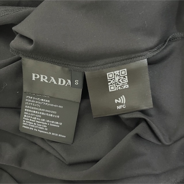 新品】プラダ 23ss ストレッチTシャツ ダークグレー S 新作人気 21840