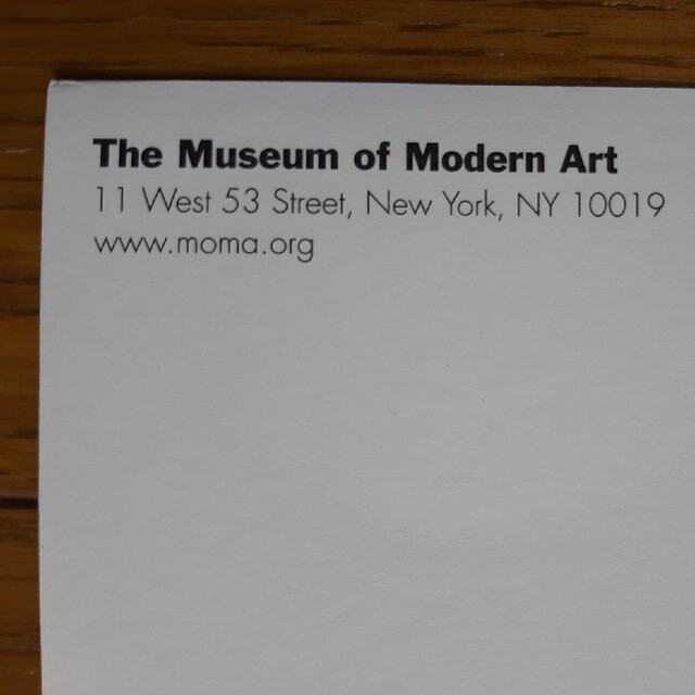 MoMA ホストカード　シャガール エンタメ/ホビーの美術品/アンティーク(その他)の商品写真