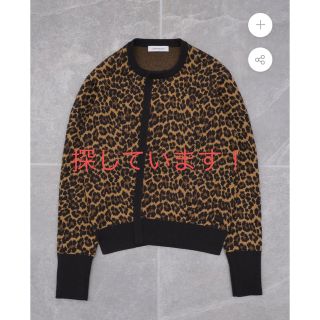 WRAPINKNOT - ラッピンノット カシミアレオパードパターンカーディガン