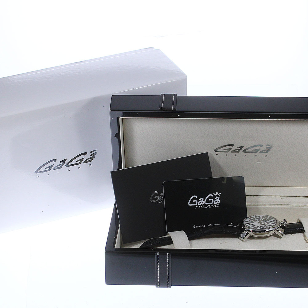 ガガミラノ GaGa MILANO 5020.5 マヌアーレ40 クォーツ レディース 美品 箱・保証書付き_749482