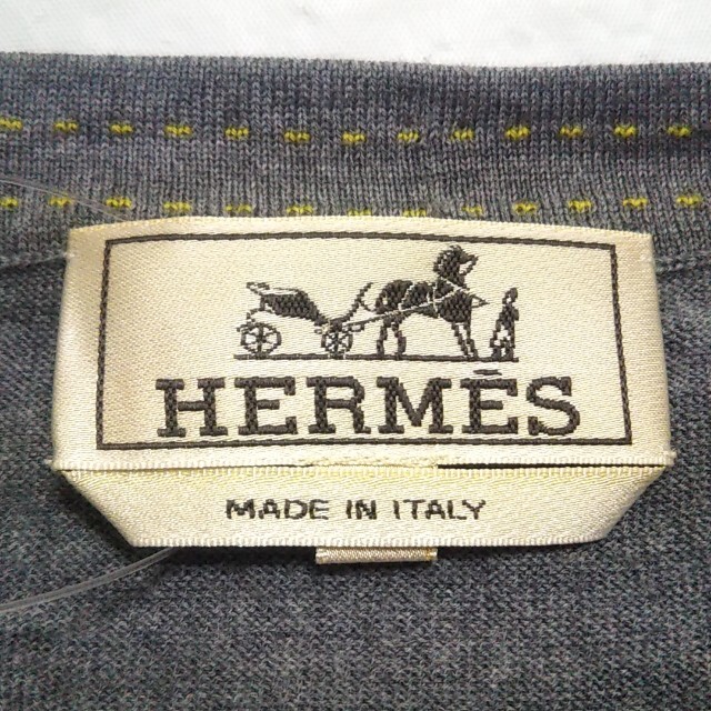 Hermes(エルメス)のエルメス 長袖Tシャツ サイズXL - グレー レディースのトップス(Tシャツ(長袖/七分))の商品写真