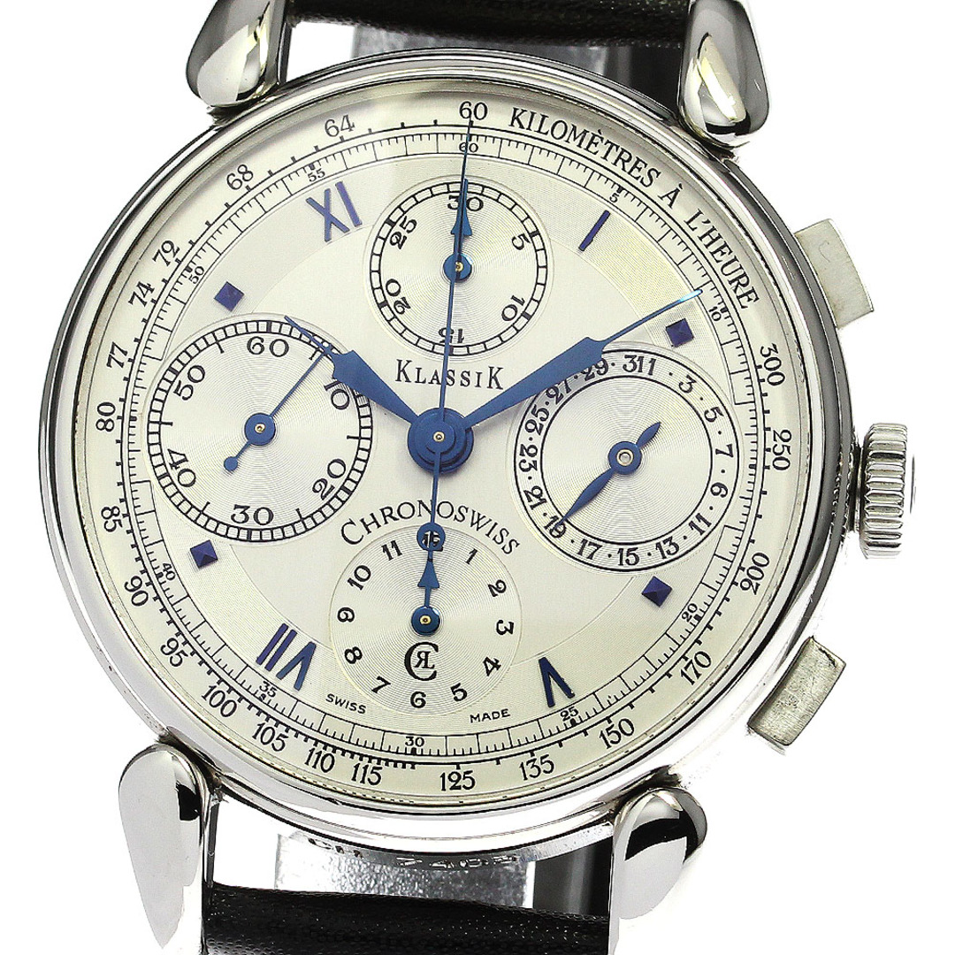 クロノスイス Chronoswiss CH7403 クラシック クロノグラフ 自動巻き メンズ 美品 _748705