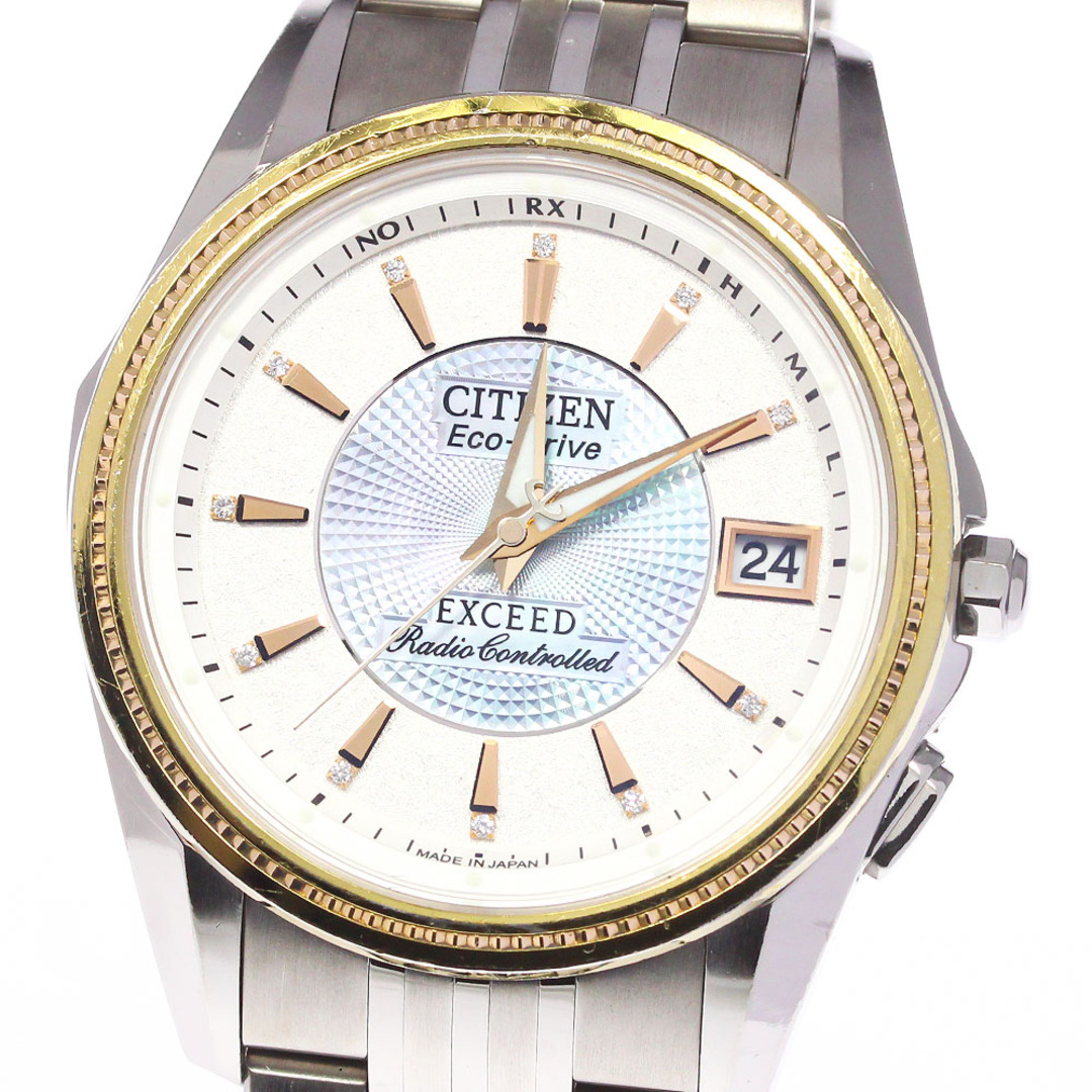 シチズン CITIZEN H111-T013881 エクシード エコドライブ 11P ソーラー電波 メンズ _746583870機能特徴