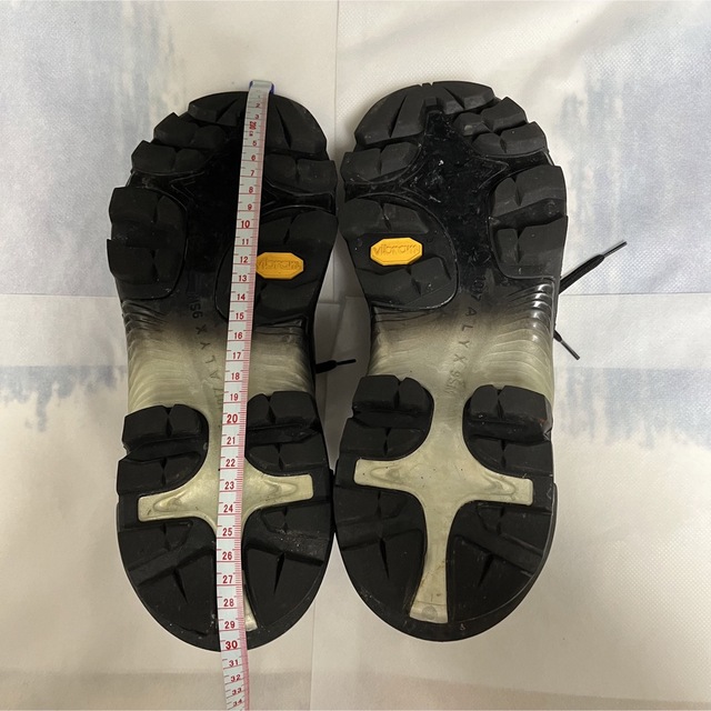 完品!1017ALYX9SM ブラックレザースニーカー(EU41)