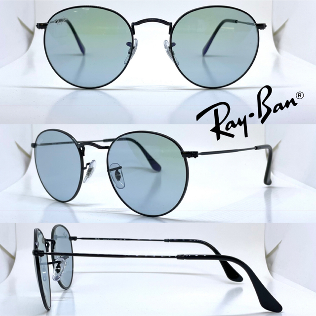 Ray Ban レイバン ラウンドメタル サングラス RB3447 002/64 信頼 51.0