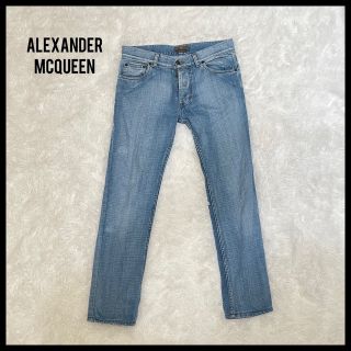 アレキサンダーマックイーン(Alexander McQueen)のcircleさま　アレキサンダーマックイーン ヒップロゴ  デザインデニムパンツ(デニム/ジーンズ)