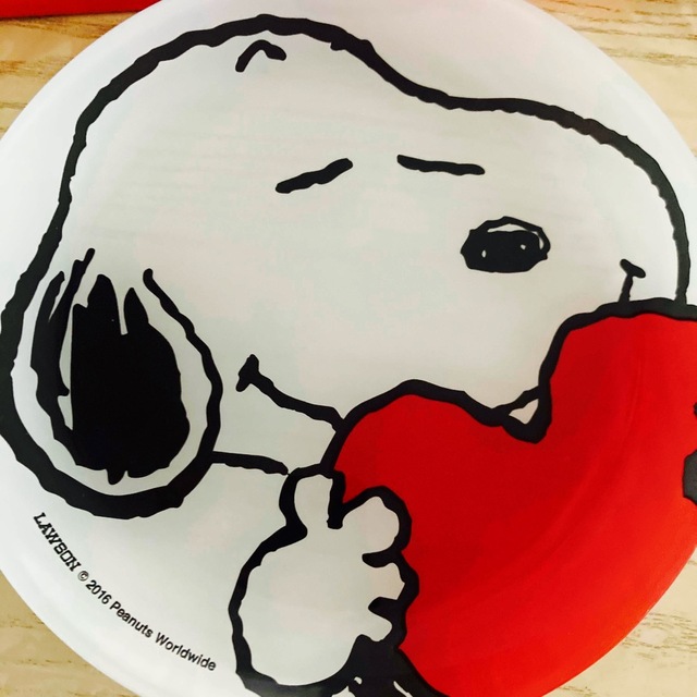 SNOOPY(スヌーピー)のスヌーピー　ガラスプレート インテリア/住まい/日用品のキッチン/食器(食器)の商品写真