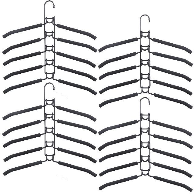 MejaTec コートハンガー 5イン1 滑り止め 衣類ラック 省スペース 衣類