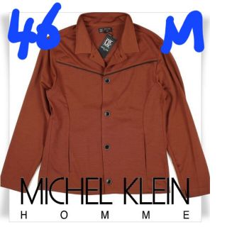 ミッシェルクランオム(MICHEL KLEIN HOMME)の定価15400円‼️MICHEL KLEIN パイピングカットソージャケット(ブルゾン)