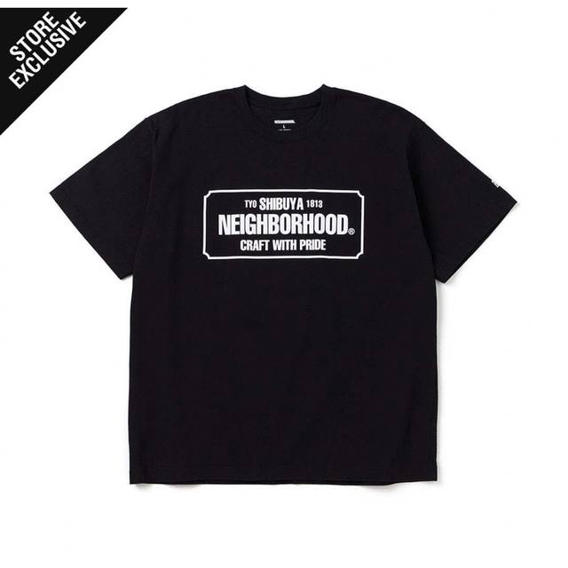 NEIGHBORHOOD 渋谷限定 TEE SS BLACK  XL