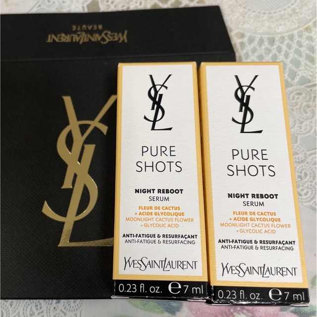 Yves Saint Laurent Beaute(イヴサンローランボーテ)のイヴ・サンローラン ピュアショット ナイトセラム 7ml  2本セット コスメ/美容のスキンケア/基礎化粧品(美容液)の商品写真