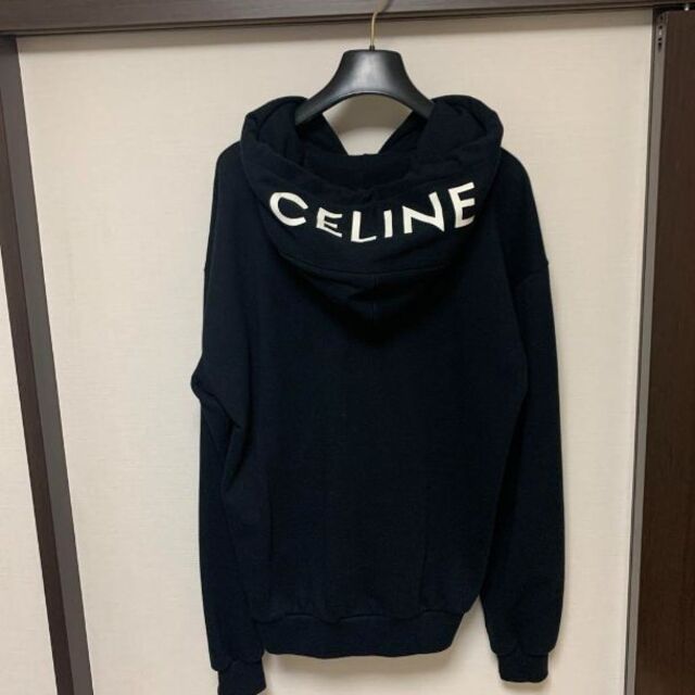 CELINE セリーヌ パーカー フーディー フードロゴ 黒 【新品】 51.0