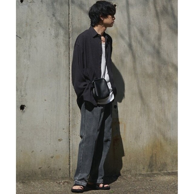 SUPIMA VINTAGE STRAIGHT DENIM(BLACK)