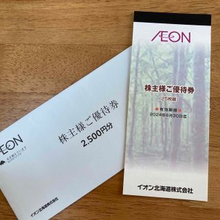 イオン北海道 株主優待券2500円分(100円引券✕25枚)(その他)