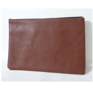 ハッシュタグ　HushTug　レザー　ブラウン　茶　セカンドバッグ　メンズ(セカンドバッグ/クラッチバッグ)