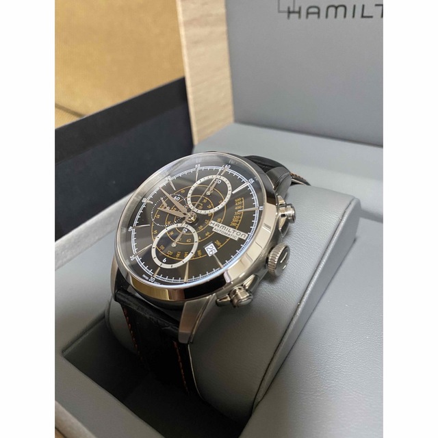 Hamilton(ハミルトン)の新品未使用 Hamilton ハミルトン レイルロード クロノ 腕時計 メンズの時計(腕時計(アナログ))の商品写真