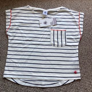 プチバトー(PETIT BATEAU)の【新品　未使用】プチバトー半袖トップス　6a 116cm(Tシャツ/カットソー)