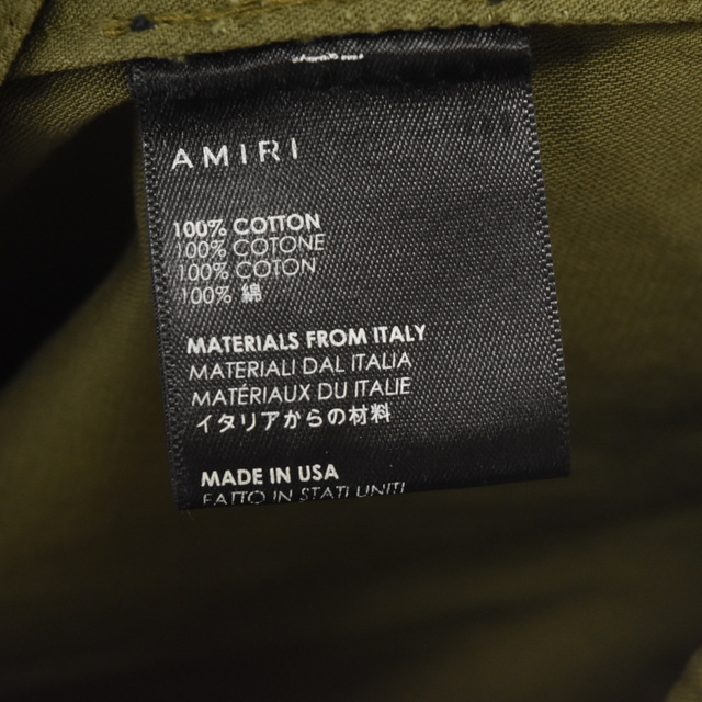 AMIRI(アミリ)のAMIRI アミリ 20SS Brothers Military Short Parka Jacket ブラザーズ ミリタリー ショート パーカ ジャケット 刺? ワッペン カーキ Size44 メンズのジャケット/アウター(フライトジャケット)の商品写真