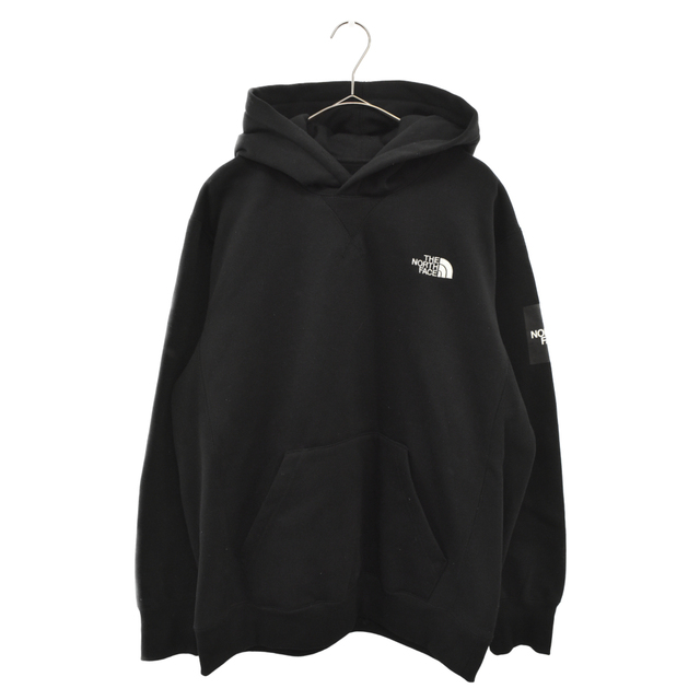 THE NORTH FACE ザノースフェイス NT61835 Square Logo Hoodie スクエアロゴ プルオーバーパーカー フーディー ブラック