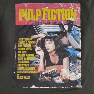 ティービーアンドムービー(TV&MOVIE)の映画Tシャツ Pulp Fiction パルプ・フィクション 古着 ブート(Tシャツ/カットソー(半袖/袖なし))