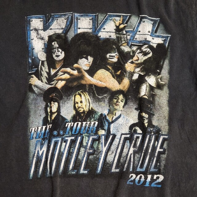 MUSIC TEE - KISS MOTLEY CREW TOUR2012 vintage バンドTの通販 by ...