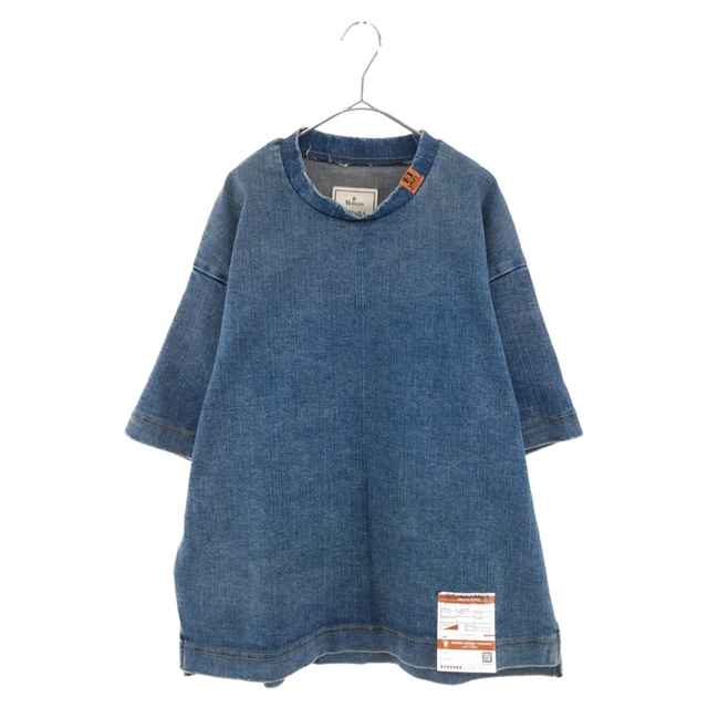 MIHARA YASUHIRO ミハラヤスヒロ 21AW Shrank Denim H/S T-S シュランクデニムブハーフスリーブ半袖Tシャツ カットソー インディゴ A07TS081-0