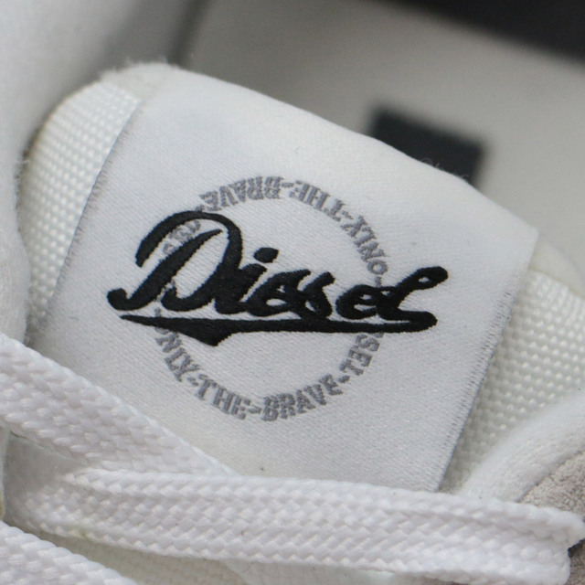 DIESEL ディーゼル スニーカー シューズ 靴 ホワイト 白 36 23cm ローカット フラット レースアップ メッシュ レザー S-RACER 運動靴 ブランド シンプル カジュアル 【レディース】【中古】【K3713】 憧れの DIESEL ディーゼル レディース ロゴ パンプス 37#