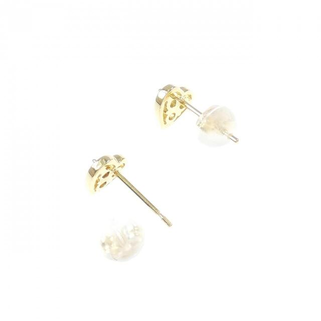 K18YG ハート ダイヤモンド ピアス 0.20CT