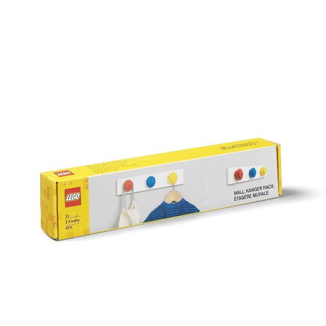 LEGO ウォールハンガーラック 3連 サイズ W334xD45xH65mm レ インテリア/住まい/日用品の収納家具(玄関収納)の商品写真