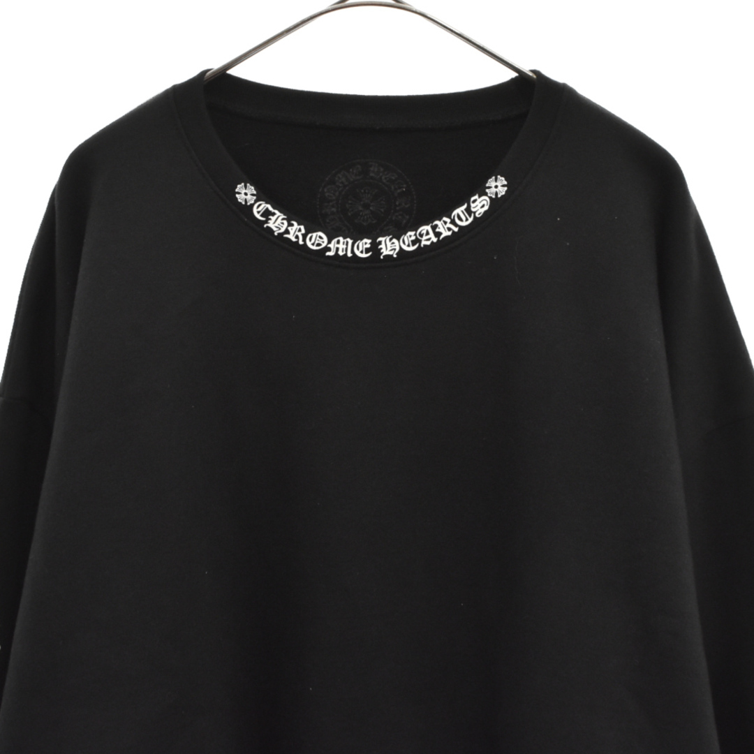 新品 CHROME HEARTS ネック ロゴ クルーネック スウェット