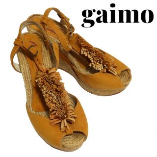 ガイモ(gaimo)のgaimo ガイモ スエード エスパドリーユサンダル サイズ35 22.5cm(サンダル)