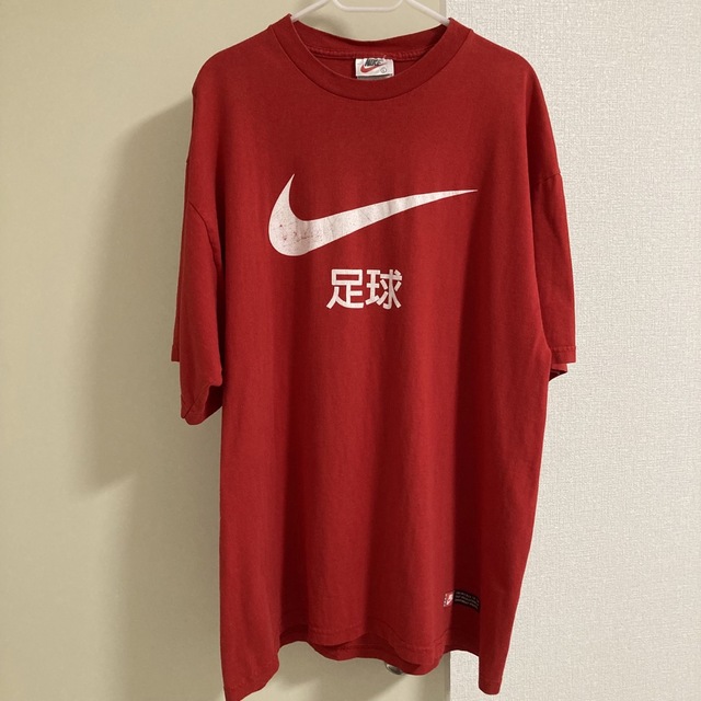 NIKE デカロゴ漢字Ｔシャツ 足球 サッカー 白タグ L 90'  USA