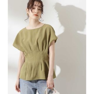 エヌナチュラルビューティーベーシック(N.Natural beauty basic)のドライポプリンウエストタックブラウス(シャツ/ブラウス(半袖/袖なし))