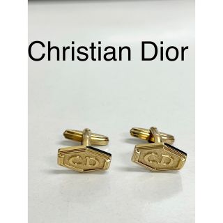 クリスチャンディオール(Christian Dior)のChristianDior メンズ　カフリンクス　シンプル　ゴールド　スーツ(カフリンクス)