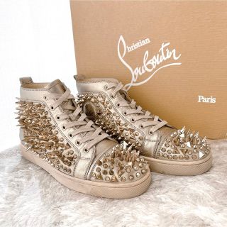 クリスチャンルブタン(Christian Louboutin)のクリスチャンルブタン　ハイカット　スニーカー　靴　ルイス　スパイクスタッズ(スニーカー)