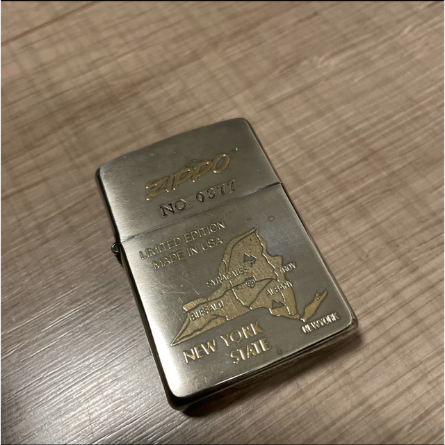 ZIPPO - Zippo ビンテージ 斜めロゴ New York State シリアルナンバー