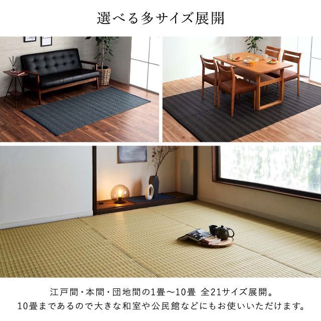 【特価セール】イケヒコ ラグ カーペット バルカン 江戸間6畳 約261×352 2