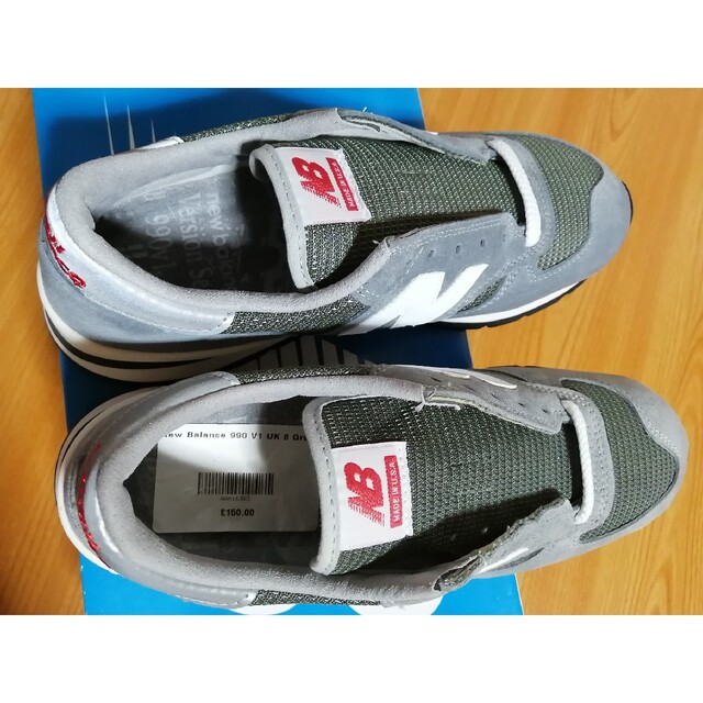 New Balance - 未使用品 us8.5 26.5cm ニューバランス M990VS1 グレー ... ニューバランス M990VS1 26.5cm US8.5