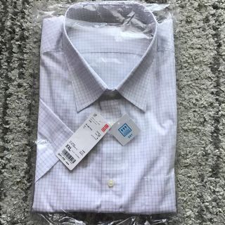 ユニクロ(UNIQLO)のユニクロ　ドライイージーケアチェックシャツ　XXL 半袖(シャツ)