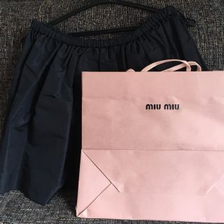 ミュウミュウ(miumiu)の値下げしました！ミュウミュウのフレアミニスカート(ミニスカート)