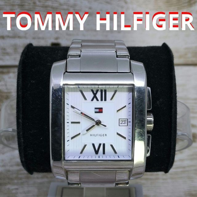 動作品　トミーヒルフィガー　腕時計　メンズ　ステンレス　シルバー　定価3.5万円