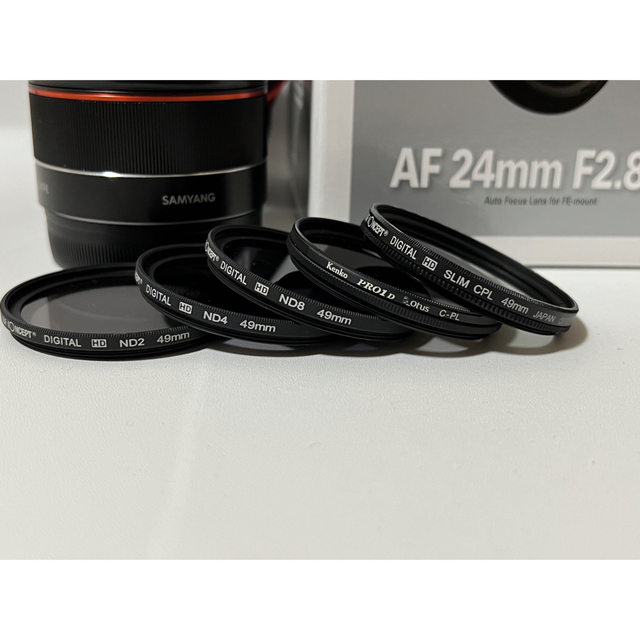 大きな取引 Samyang 24mm F 2.8 広角レンズ SYIO24AF-E
