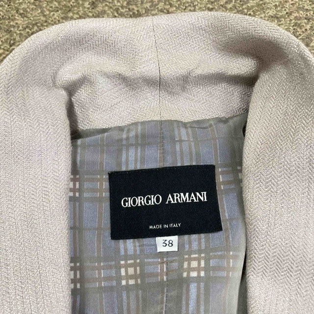 Giorgio Armani(ジョルジオアルマーニ)のジョルジオアルマーニ GIORGIO ARMANI ジャケット テーラード 麻 レディースのジャケット/アウター(テーラードジャケット)の商品写真