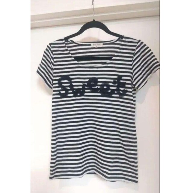 Rope' Picnic(ロペピクニック)の最終価格!!】Rope Picnic リボン使い ボーダーTシャツ レディースのトップス(Tシャツ(半袖/袖なし))の商品写真