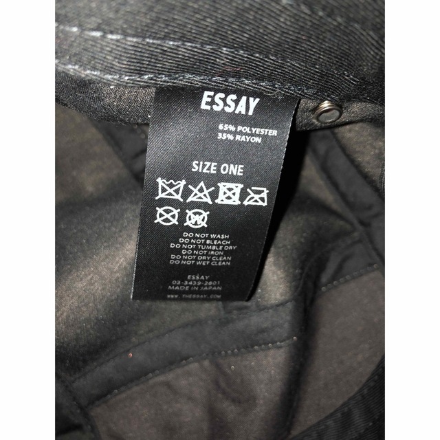 ESSAY キャップ　ベージュ メンズの帽子(キャップ)の商品写真